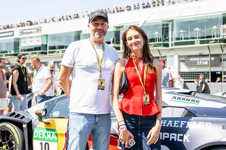 Heinz-Harald Frentzen besuchte mit Tochter Lea die DTM am Nürburgring