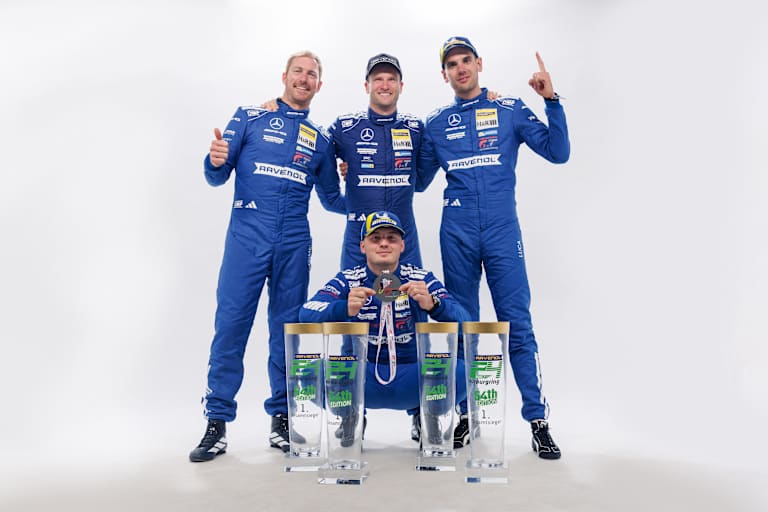 Die vier Sieger der 24h Nürburgring