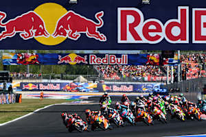 David Almansa (vorne) führte jede Kurve im Misano-GP