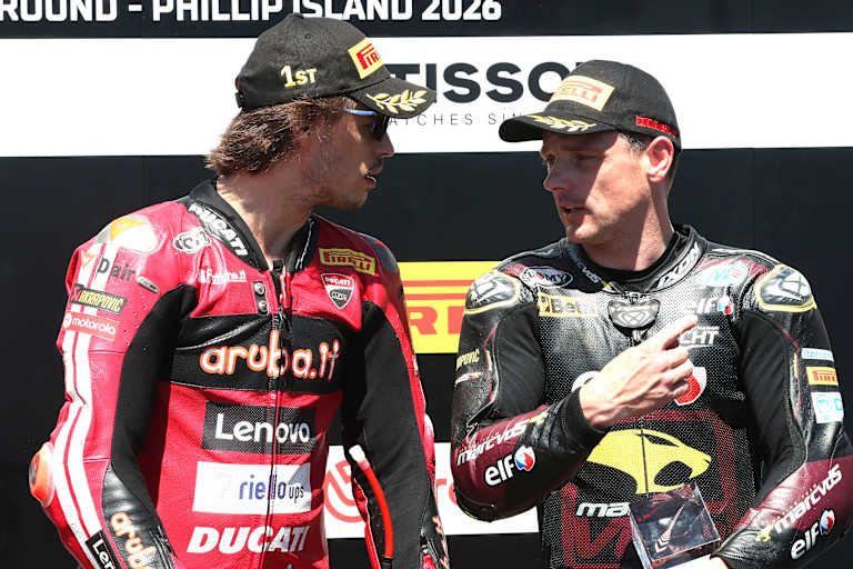 Nicolo Bulega (li.) und Sam Lowes