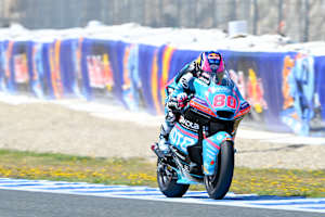 David Alonso bei seiner Aufholjagd in Jerez