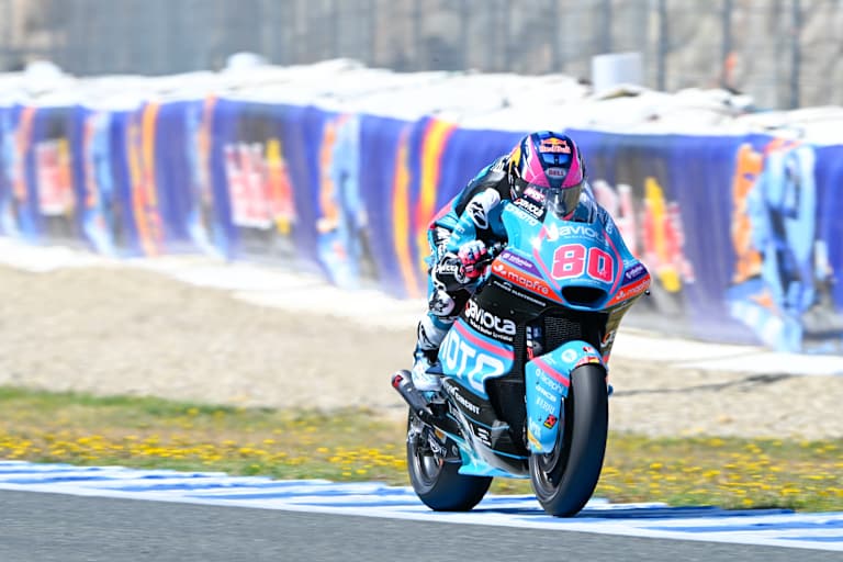 David Alonso bei seiner Aufholjagd in Jerez