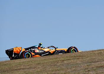 Lando Norris hatte in Austin im McLaren-Renner kein leichtes Spiel