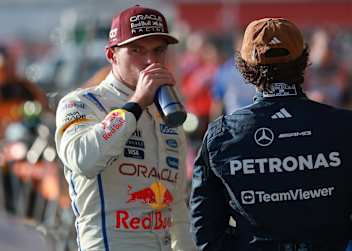 Max Verstappen mit Kimi Antonelli