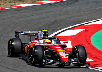 Lewis Hamilton im Ferrari