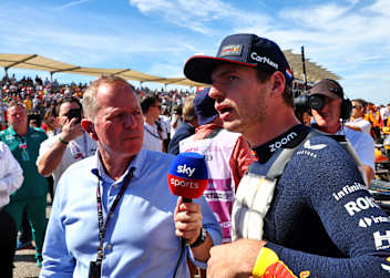 Martin Brundle und Max Verstappen