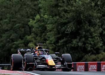 Max Verstappen unterwegs auf dem Hungaroring