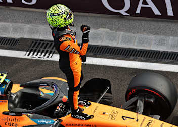 Lando Norris fuhr am Samstag auf Pole