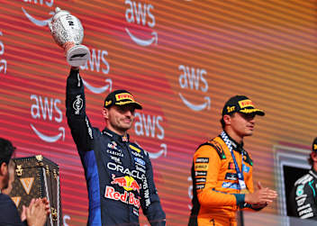 Max Verstappen wurde Zweiter hinter Lando Norris und vor Kimi Antonelli