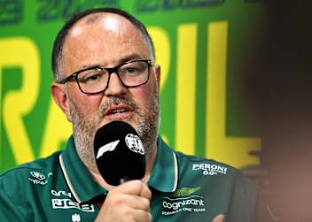 Tom McCullough Ende 2023 für Aston Martin auf der Teamchef-Pressekonferenz