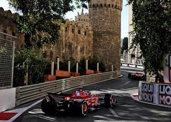 Charles Leclerc letztes Jahr in Baku