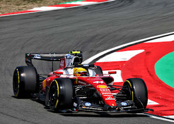 Lewis Hamilton im Ferrari