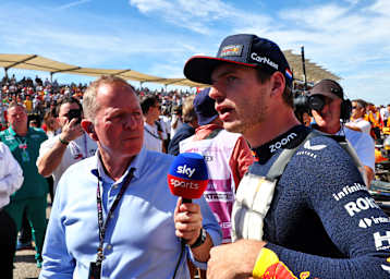Martin Brundle und Max Verstappen