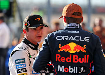 Lando Norris und Max Verstappen
