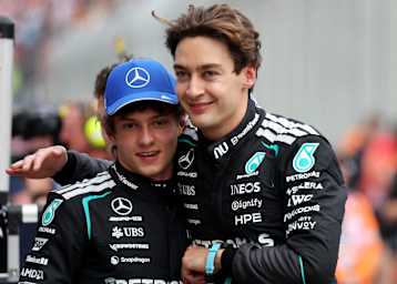 Kimi Antonelli und George Russell