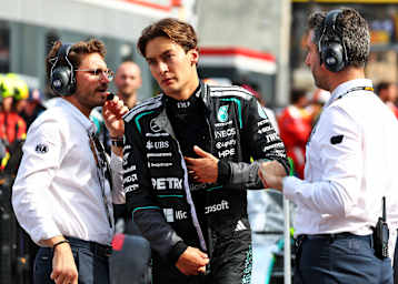 George Russell in der Rotphase in Monaco