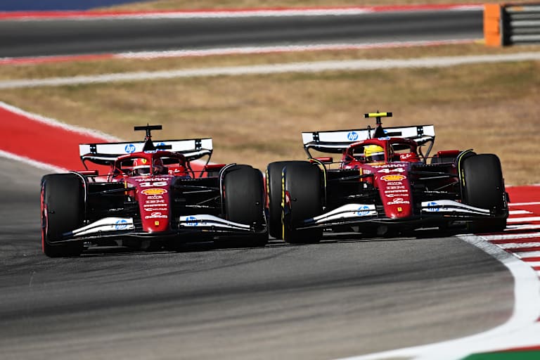 Die Ferrari-Fahrer Charles Leclerc und Lewis Hamilton