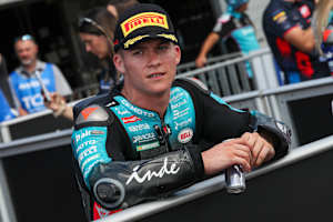 Daniel Holgado nach dem Rennen auf dem Sachsenring