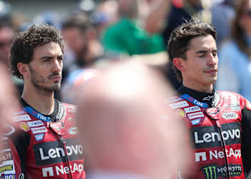 Francesco Bagnaia und Marc Marquez äußerten sich sehr bedacht