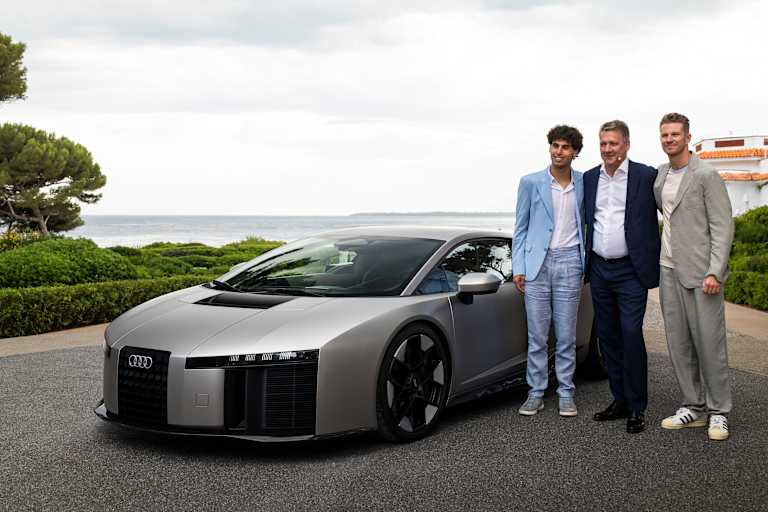Gernot Döllner mit seinen Fahrern Gabriel Bortoleto und Nico Hülkenberg
