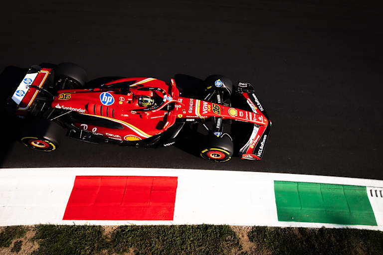 Charles Leclerc in Monza 2024