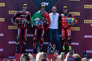 Lecuona, Bulega, Montella (v.l.) - 3x dasselbe Podium