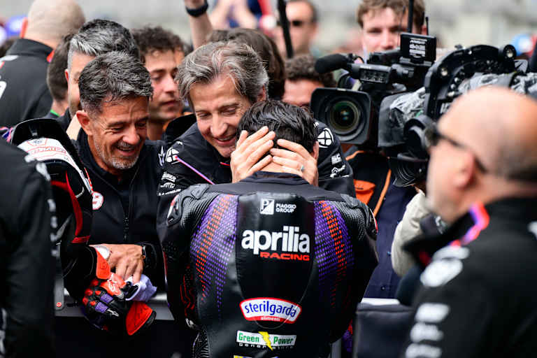 Massimo Rivola mit Jorge Martin