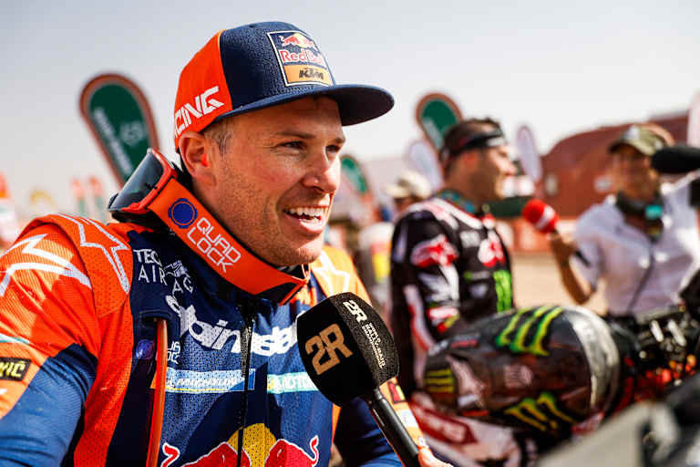 Daniel Sanders (KTM), im Hintergrund Ricky Brabec (Honda)