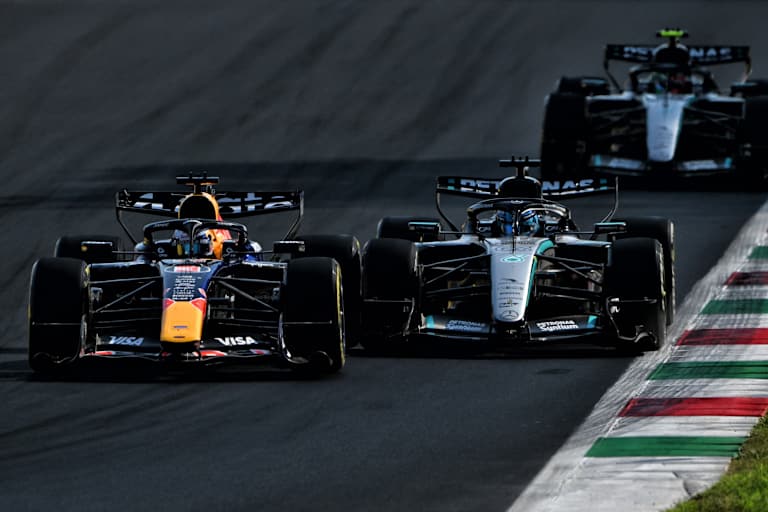 Max Verstappen lieferte sich Duelle mit Mercedes, wurde am Ende Dritter