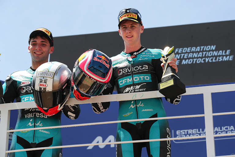 Sieger Maximo Quiles mit Teamkollege Marco Morelli