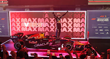 Max Verstappen nach seinem Sieg in Singapur
