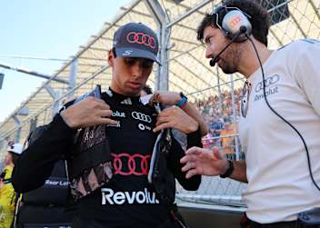 Noch wach: Gabriel Bortoleto in Madrid vor dem Spanien-GP
