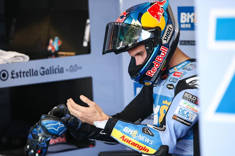 Pflaster am linken Handgelenk: Alex Marquez am Samstag in Assen