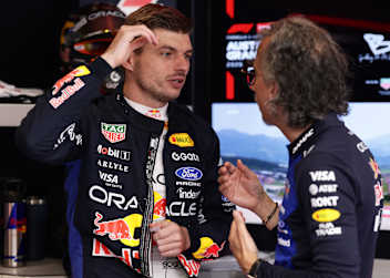 Max Verstappen und Laurent Mekies