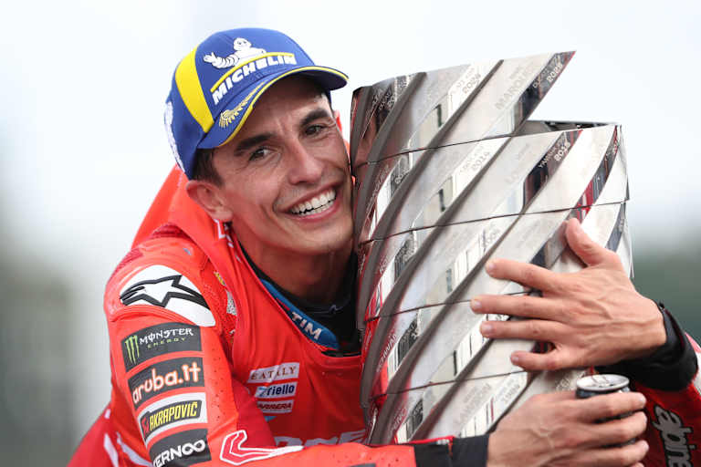 Marc Marquez bei seinem Titelgewinn 2025