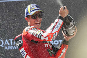 Marc Marquez nach seinem 100. GP-Sieg