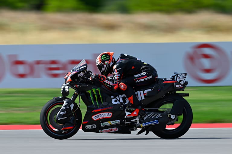 Aprilia testete im FP1 neue Aero-Entwicklungen am Heck