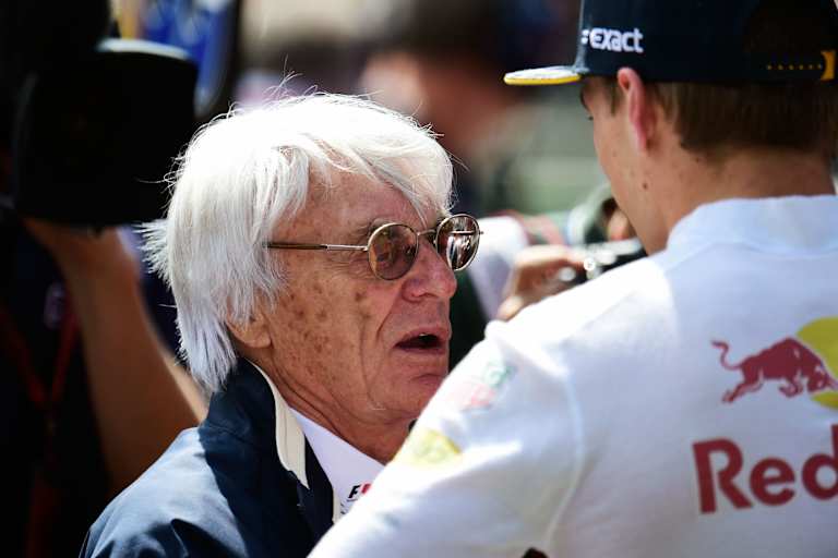 Bernie Ecclestone und Max Verstappen
