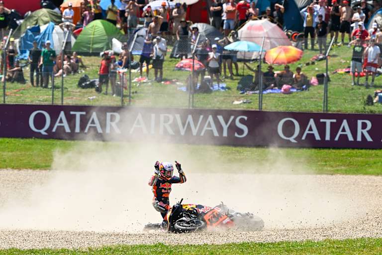 Enea Bastianini war nach seinem Crash verärgert
