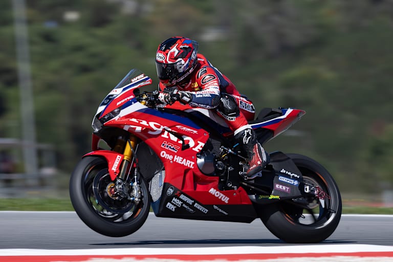 Jonathan Rea bemüht sich, die Honda besser zu machen