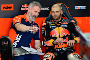 Brad Binder mit seinem neuen Crew-Chief Phil Marron