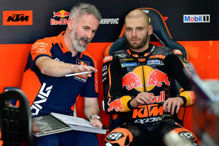 Brad Binder mit seinem neuen Crew-Chief Phil Marron