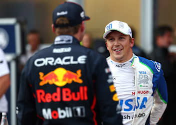 Max Verstappen mit Liam Lawson
