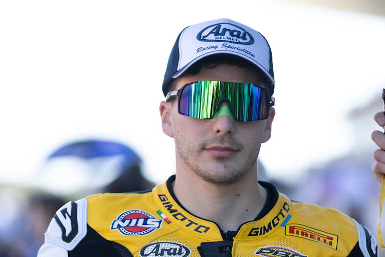 Lorenzo Baldassarri kämpfte in Portimao mit starken körperlichen Problemen