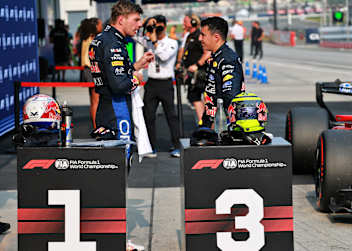 Max Verstappen und Isack Hadjar