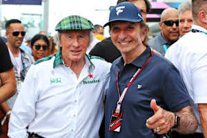 Die Rennlegenden Jackie Stewart und Emerson Fittipaldi