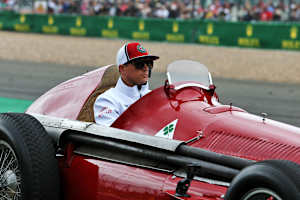 Kimi Räikkönen in Silverstone 2019 im Alfa Romeo