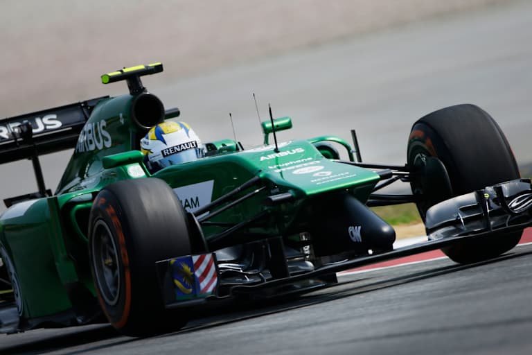 Der Caterham CT05 mit Marcus Ericsson