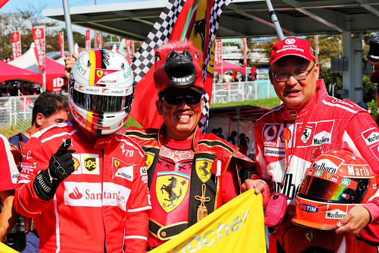 Ferrari-Fans in Suzuka
