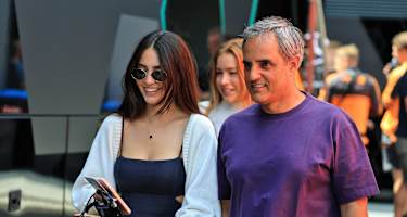 Juan-Pablo Montoya mit seiner Tochter Manuela
